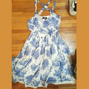 Blue Willow Pattern Dress